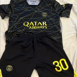 Paris-Saint-Germain Black and Yellow Kit (Kids)